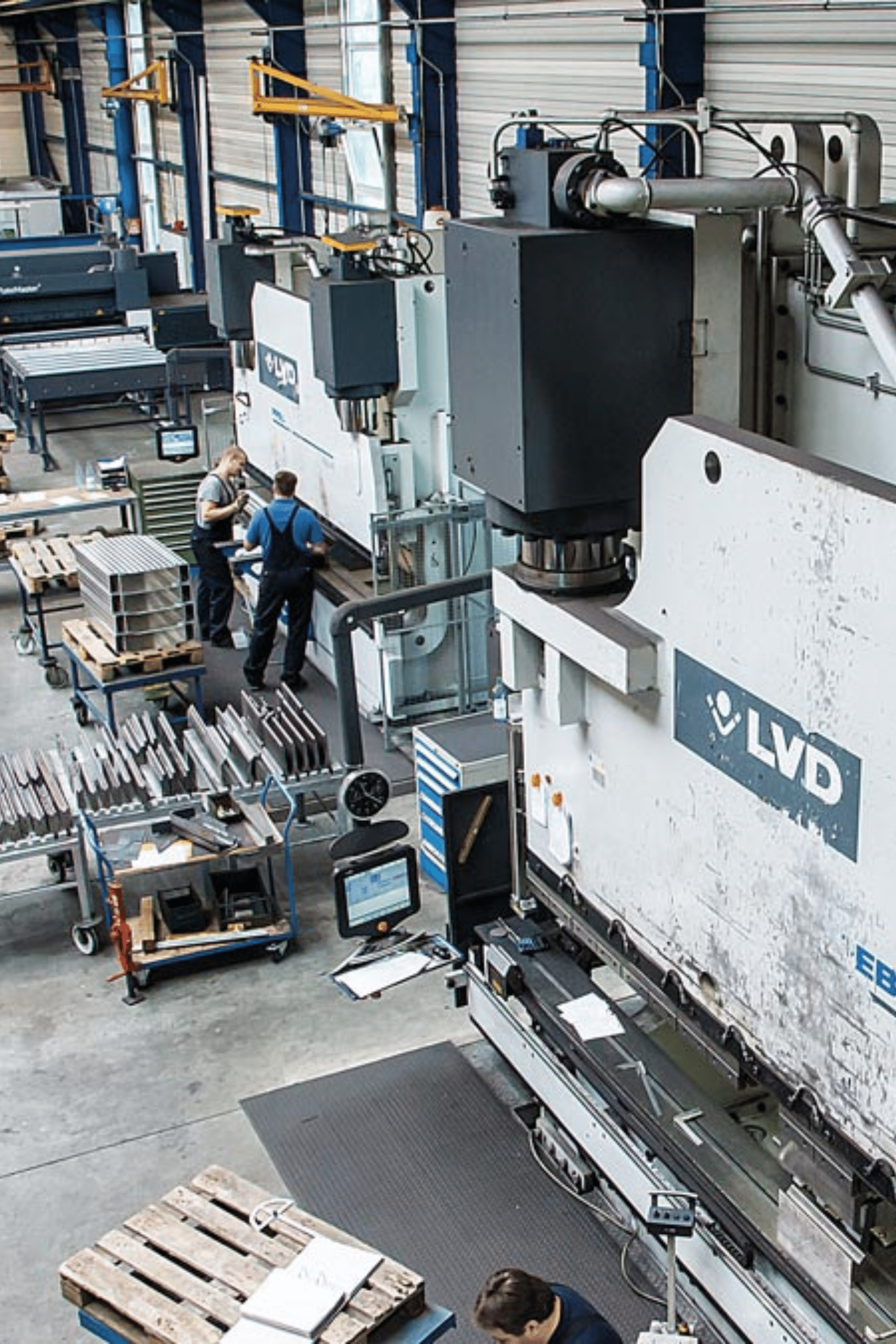 Kantbank, Bleche kanten, Mitarbeiter