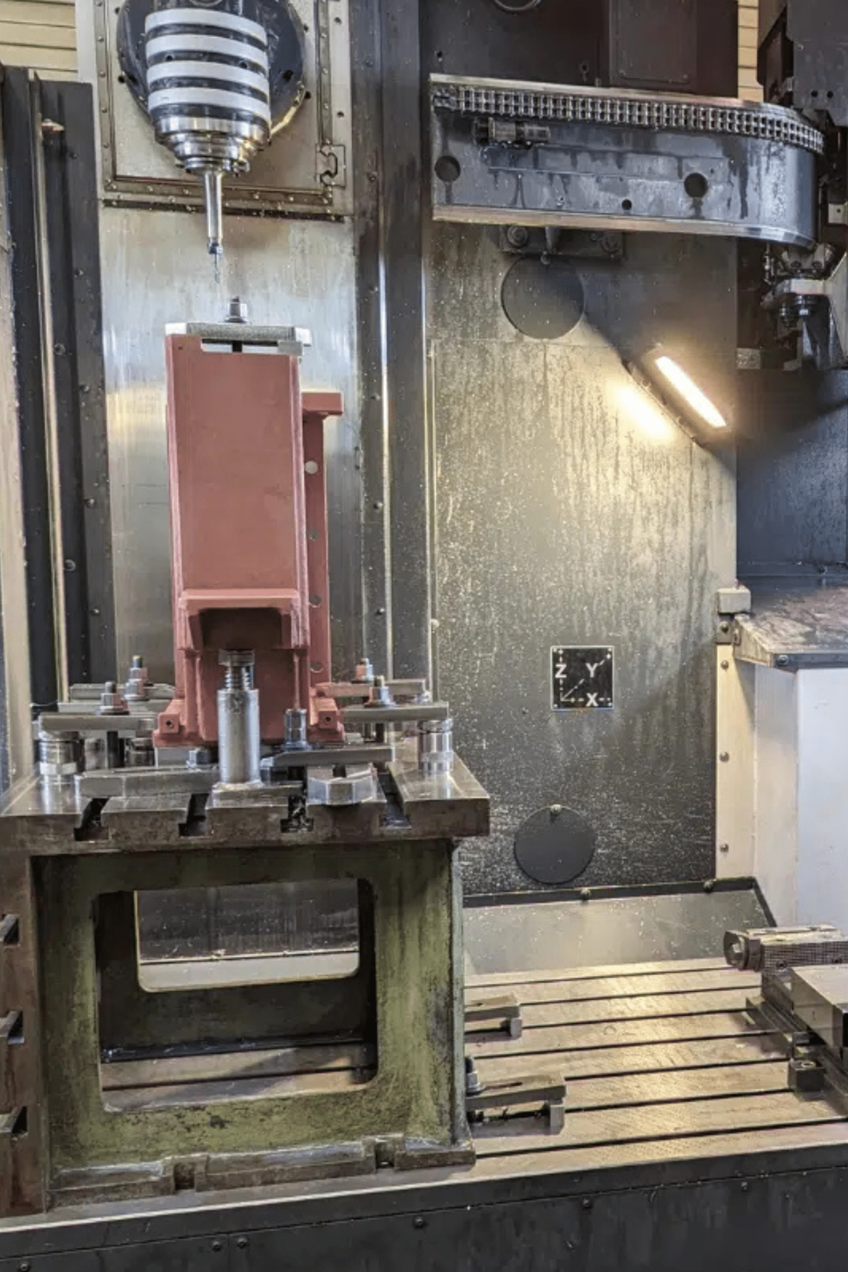 5-Achs-Bearbeitung, Soraluce-TA25, Schweißbaugruppe, Material S355